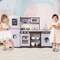 Costway Kids Kitchen Playset with Realistic Lights & Sounds Ice Maker Stoves Sink Oven